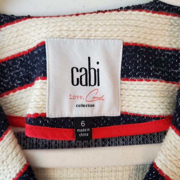 Cabi Style 5094 Cruise Jacket Size 6 Navy Nautical - Picture 4 of 7